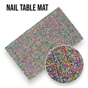 Nail Table Mat - Rainbow 02