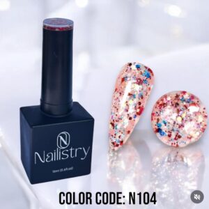 Nailistry Chunky Glitter Gel Polish 18ml - N104