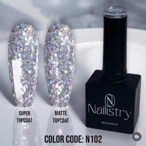 Nailistry chunky glitter gel polish 18ml - N102