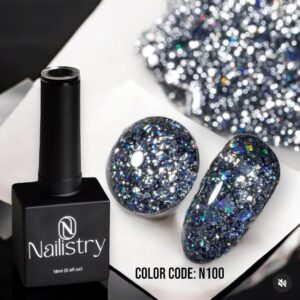 Nailistry chunky glitter gel polish 18ml - N100