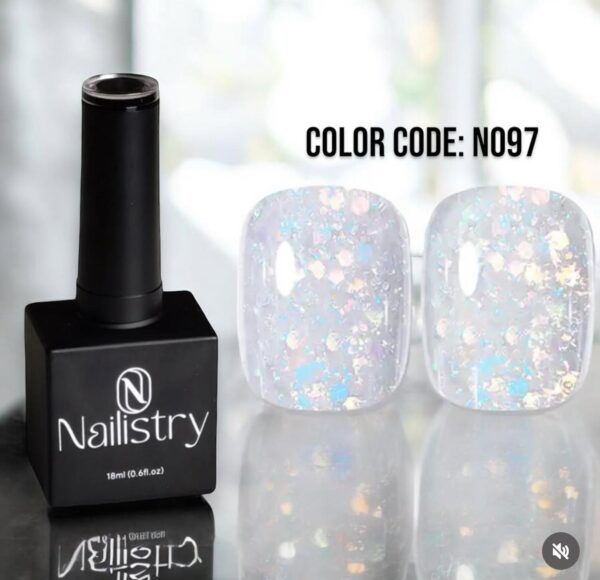 Nailistry chunky glitter gel polish 18ml - N097