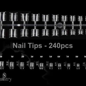 Nailistry square tips - 240 Pcs