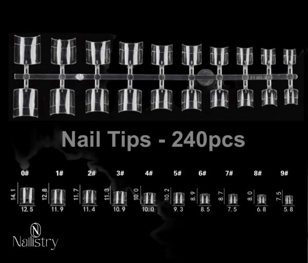 Nailistry square tips - 240 Pcs