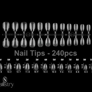 Nailistry Soft Gel Small Almond Nails box - 240pcs