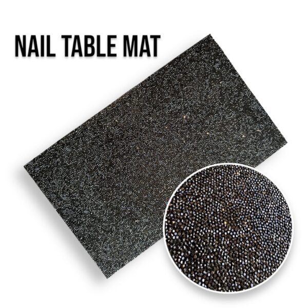 Nail Table Mat - Black