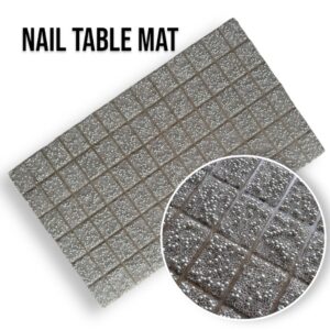 Nail Table Mat - Silver