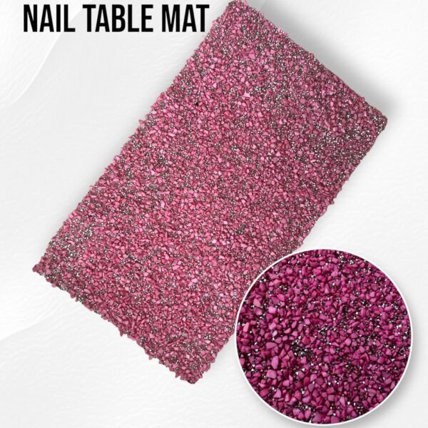 Nail Table Mat - Magenta